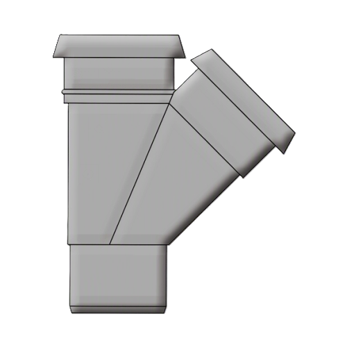 Branch 45° DS Push Fit