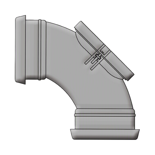 Access Door Bend 92° DS Push Fit