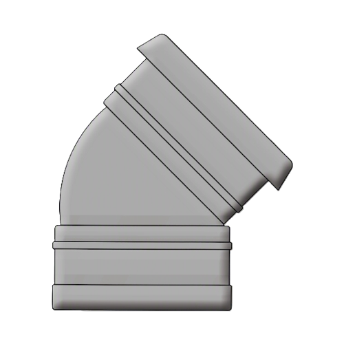 Offset Bend 15° DS Solvent  / Push Fit