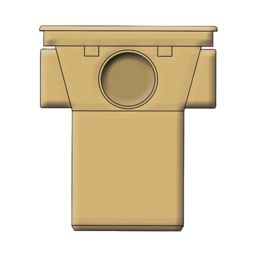 Square Hopper Spigot End